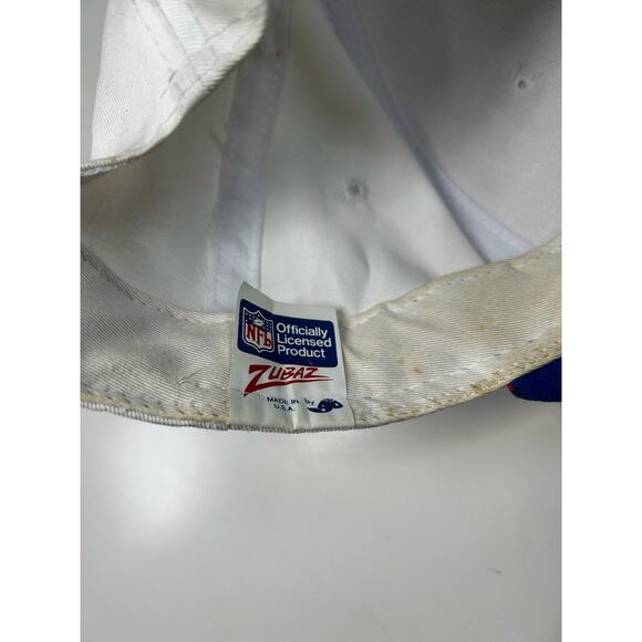 VTG 1992 Buffalo Bills Super Bowl autograph Bruce Smith Jeff Wright hat DAMAGED - Picture 12 of 16